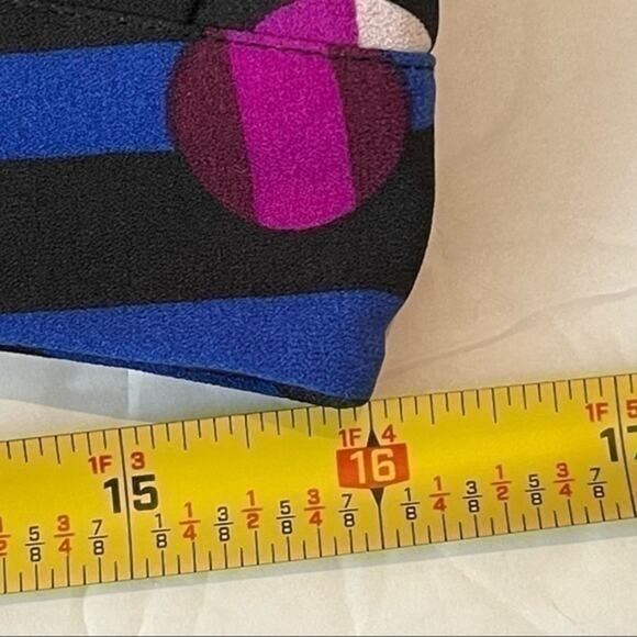 Cynthia Rowley Bold Print Pleated‎ Full Date Night Skirt NWOT Size 10 - Picture 9 of 10